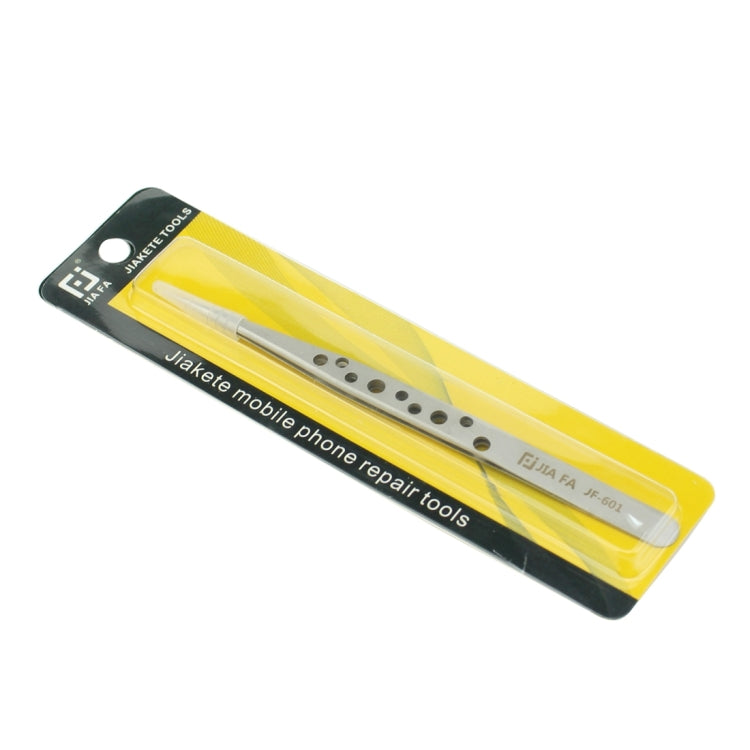 JIAFA JF-601 High-strength Straight Tip Tweezers(Silver) - Tweezers by JIAFA | Online Shopping UK | buy2fix