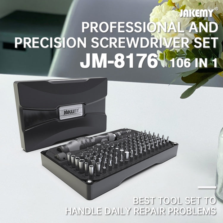 JAKEMY JM-8176 106 in 1 Watch Mobile Phone Disassembly and Repair Tool Kit - Screwdriver Set by JAKEMY | Online Shopping UK | buy2fix