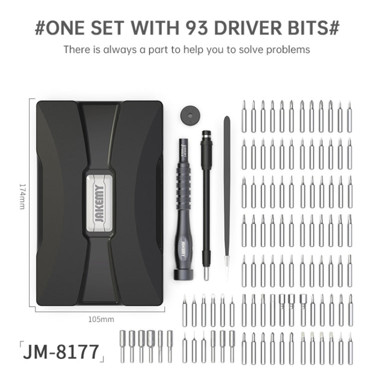 JAKEMY JM-8177 106 in 1 Screwdriver Bit Head Extension Rod Multi-functional Combination Repair Tool Set - Screwdriver Set by JAKEMY | Online Shopping UK | buy2fix