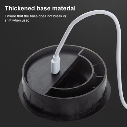 60mm Desktop Outlet USB Cable Wire Hole Cover Round Winder Holder by buy2fix