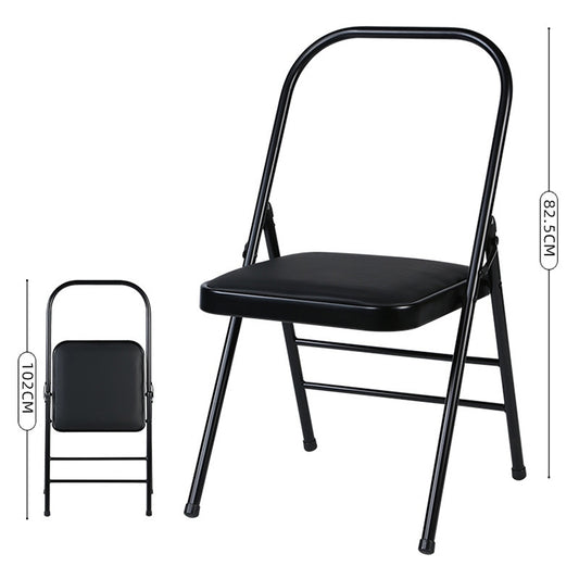 Experience Multifunctional Folding Yoga Chair, Couble Beam(Black) - Chairs by buy2fix | Online Shopping UK | buy2fix