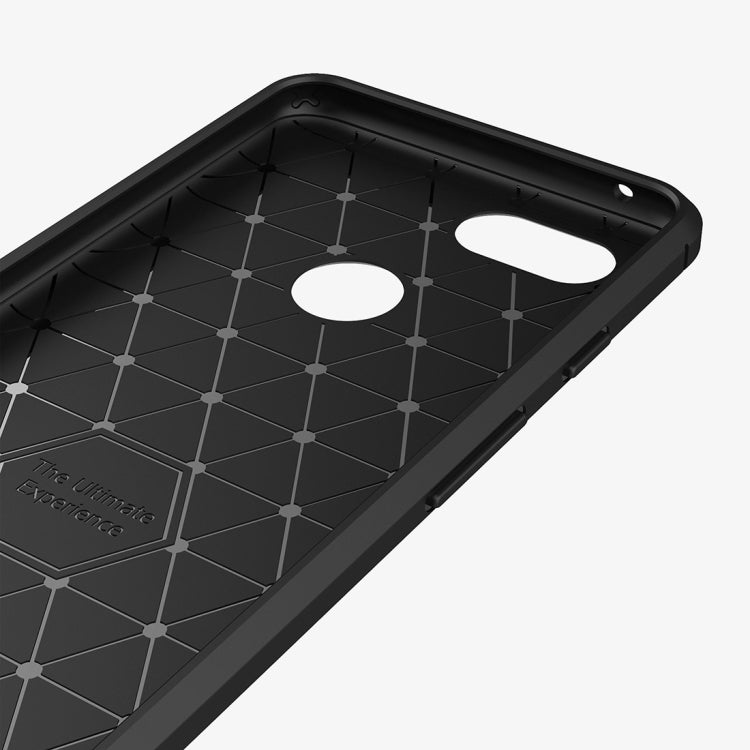 Brushed Texture Carbon Fiber Shockproof TPU Case for Google Pixel 3(Navy Blue) - Google Cases by buy2fix | Online Shopping UK | buy2fix