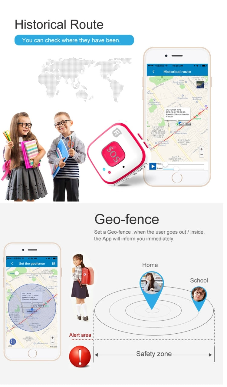 REACHFAR V28 Necklace Style GSM Mini LBS WiFi AGPS Tracker SOS Communicator(Black) - Personal Tracker by REACHFAR | Online Shopping UK | buy2fix