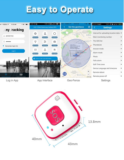 REACHFAR V28 Necklace Style GSM Mini LBS WiFi AGPS Tracker SOS Communicator(Black) - Personal Tracker by REACHFAR | Online Shopping UK | buy2fix