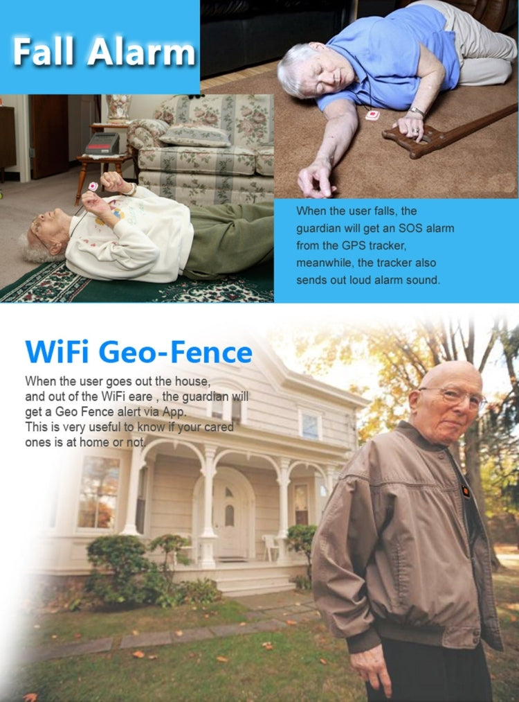 REACHFAR V28 Necklace Style GSM Mini LBS WiFi AGPS Tracker SOS Communicator(Black) - Personal Tracker by REACHFAR | Online Shopping UK | buy2fix