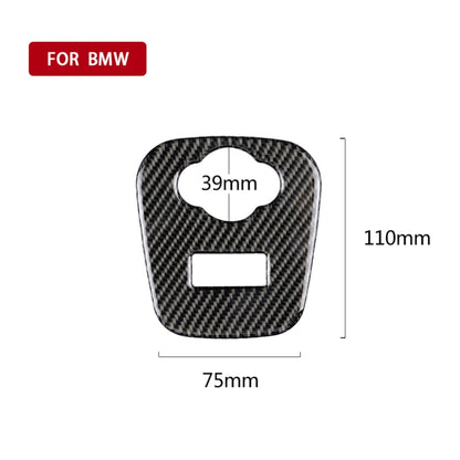 Car F Chassis Cigarette Lighter Cover Panel Carbon Fiber Decorative Sticker for BMW Mini Cooper F55 / F56 / F57 by buy2fix