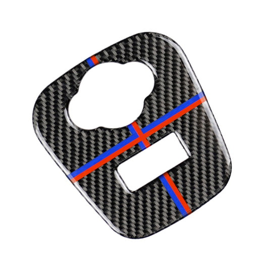Red Blue Color Car F Chassis Cigarette Lighter Cover Panel Carbon Fiber Decorative Sticker for BMW Mini Cooper F55 / F56 / F57 by buy2fix