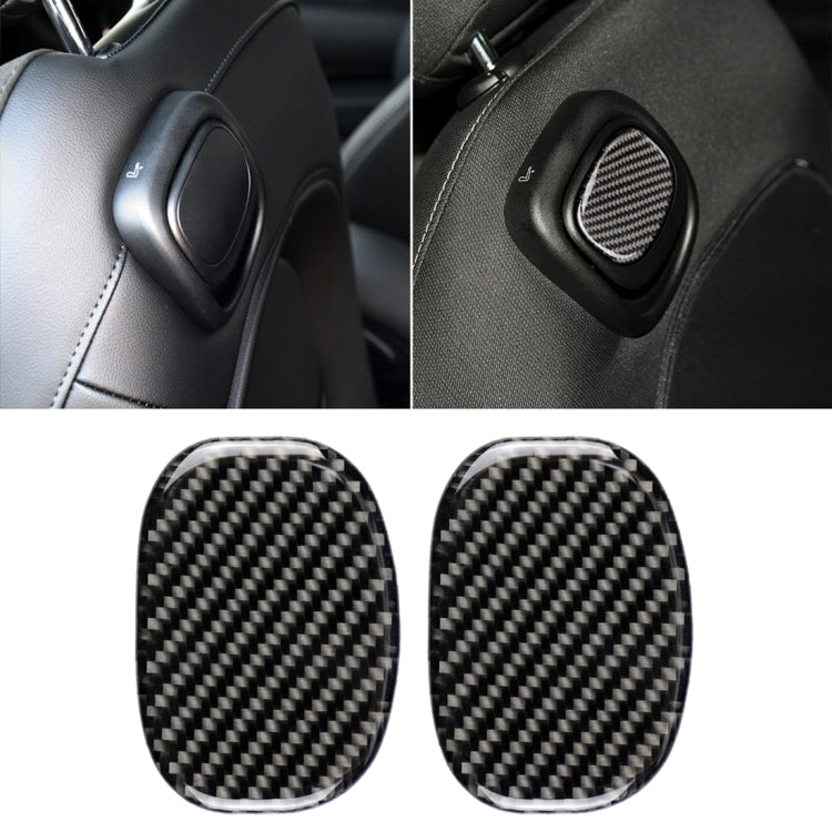 Car Seat Back Handle Carbon Fiber Decorative Sticker for BMW Mini Cooper F55 / F56 by buy2fix