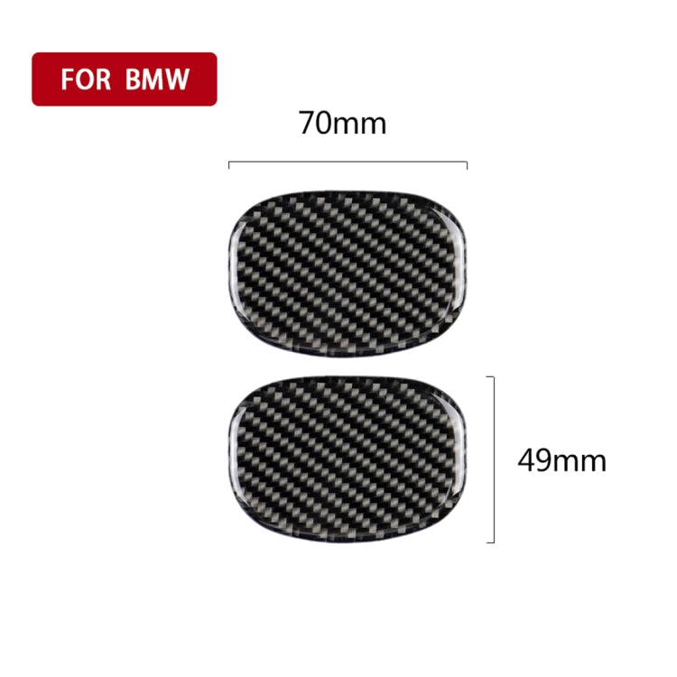 Car Seat Back Handle Carbon Fiber Decorative Sticker for BMW Mini Cooper F55 / F56 by buy2fix