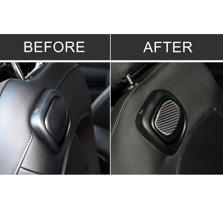 Car Seat Back Handle Carbon Fiber Decorative Sticker for BMW Mini Cooper F55 / F56 by buy2fix
