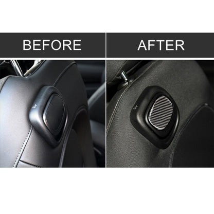 Car Seat Back Handle Carbon Fiber Decorative Sticker for BMW Mini Cooper F55 / F56 by buy2fix
