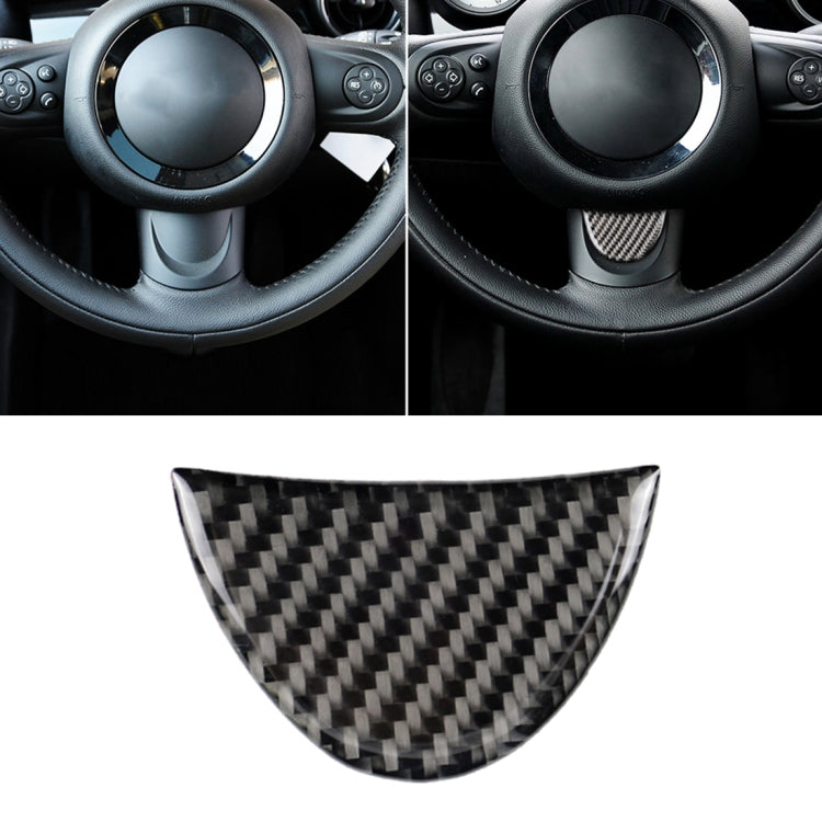 Car Steering Wheel Carbon Fiber Decorative Sticker for BMW Mini R53 / R55 / R57 / R58 / R59 / R60 / R50 / R52 / F55 / F56 by buy2fix