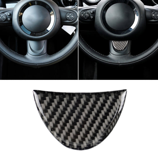 Car Steering Wheel Carbon Fiber Decorative Sticker for BMW Mini R53 / R55 / R57 / R58 / R59 / R60 / R50 / R52 / F55 / F56