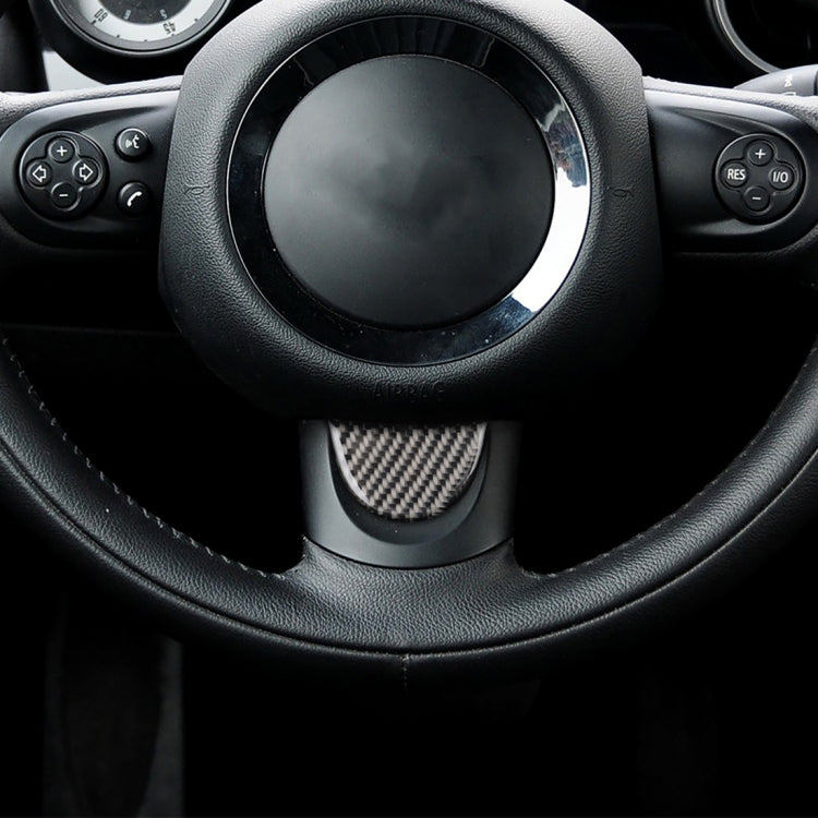 Car Steering Wheel Carbon Fiber Decorative Sticker for BMW Mini R53 / R55 / R57 / R58 / R59 / R60 / R50 / R52 / F55 / F56 by buy2fix