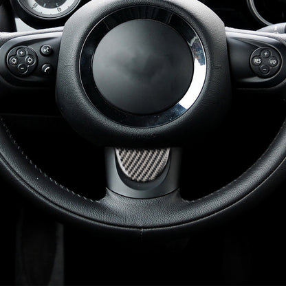 Car Steering Wheel Carbon Fiber Decorative Sticker for BMW Mini R53 / R55 / R57 / R58 / R59 / R60 / R50 / R52 / F55 / F56 by buy2fix