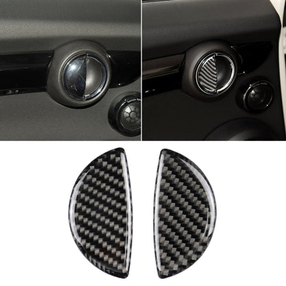 2 PCS R / F Universal Car Door Handle Carbon Fiber Decorative Sticker for BMW Mini R55 / R56 / R60 / R61 / F55 / F54 / F60 by buy2fix