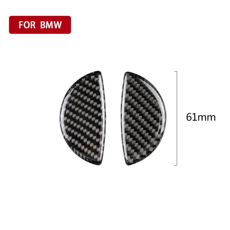2 PCS R / F Universal Car Door Handle Carbon Fiber Decorative Sticker for BMW Mini R55 / R56 / R60 / R61 / F55 / F54 / F60 by buy2fix