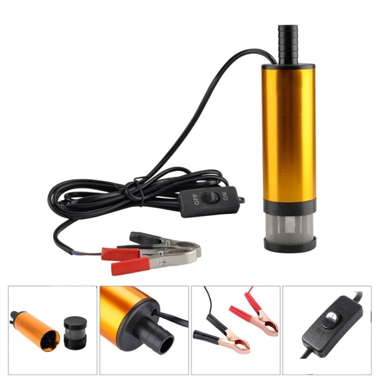 24V Car Electric DC Fuel Pump Submersible Pump, 38mm External Filter Version by buy2fix