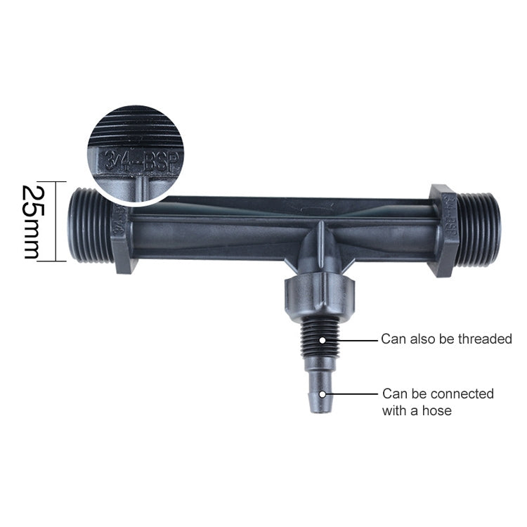 Venturi Fertilizer Applicator G3/4 Fertilizer and Filter Straw Kit with Six-point Connector - Watering & Irrigation by buy2fix | Online Shopping UK | buy2fix
