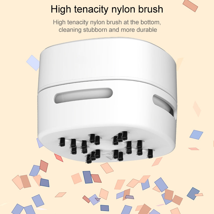 4W Hardcover Rechargeable Style Portable Handheld Wireless Mini Desktop Vacuum Cleaner(Yellow) by buy2fix