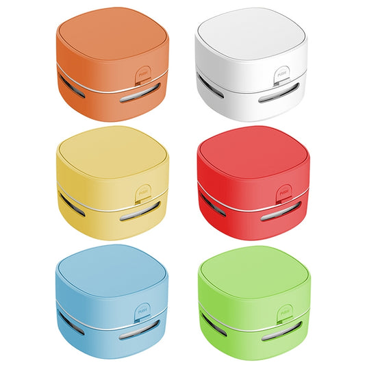 3W Hardcover Battery Style Portable Handheld Wireless Mini Desktop Vacuum Cleaner(Orange) by buy2fix