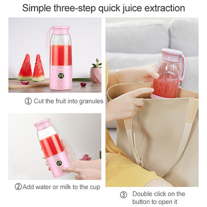 Vitamer USB Mini Portable Juicer Juice Blender Lemon Fruit Squeezers Reamers Bottle (Blue) - Electric juicers by buy2fix | Online Shopping UK | buy2fix