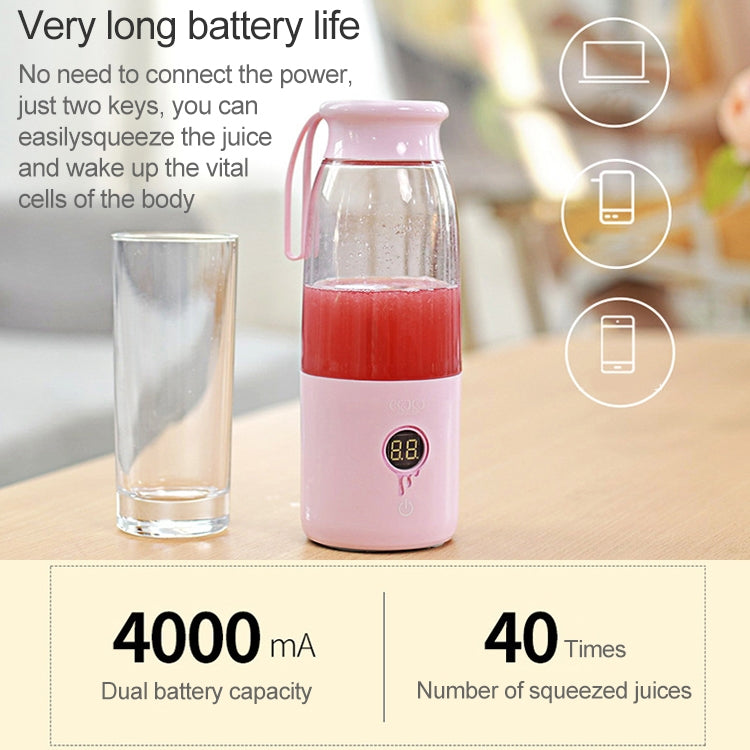 Vitamer USB Mini Portable Juicer Juice Blender Lemon Fruit Squeezers Reamers Bottle (Blue) - Electric juicers by buy2fix | Online Shopping UK | buy2fix