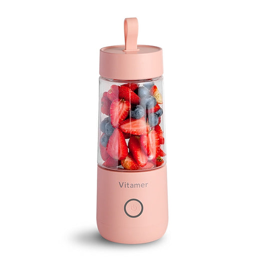 Vitamer USB Mini Portable Juicer Juice Blender Lemon Fruit Squeezers Reamers Bottle (Pink) - Electric juicers by buy2fix | Online Shopping UK | buy2fix