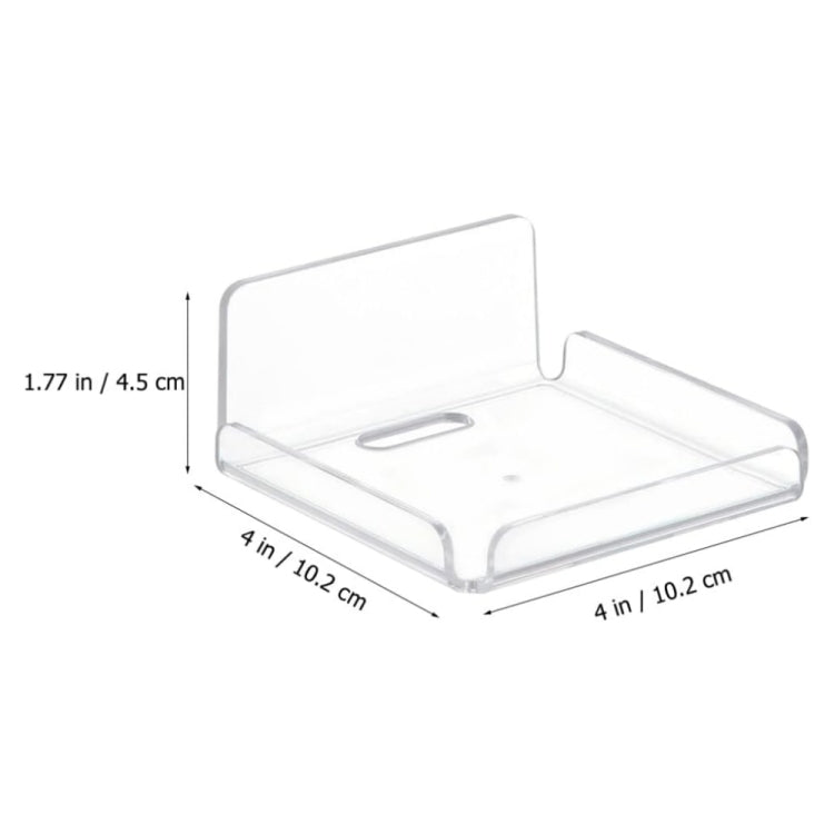 YX007 2 / Pack Acrylic Wall Hanger Holder - Shelf & Hooks by buy2fix | Online Shopping UK | buy2fix