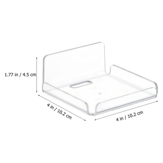 YX007 2 / Pack Acrylic Wall Hanger Holder - Shelf & Hooks by buy2fix | Online Shopping UK | buy2fix