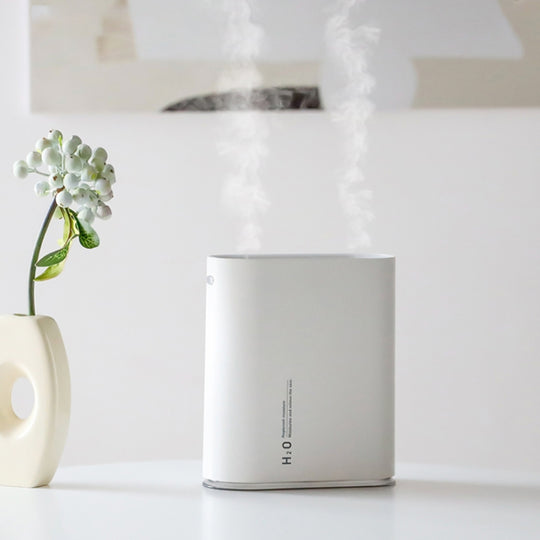 Y10 Runway – humidificateur à double Jet, veilleuse colorée, purificateur d'air 1L pour le bureau et la maison (blanc)