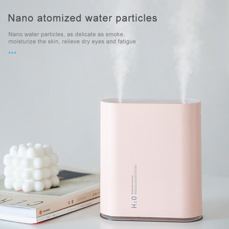Y10 Runway Dual Jet Humidifier Colorful Marquee Night Light 1L Air Purifier for Home Office(White) - Home & Garden by buy2fix | Online Shopping UK | buy2fix