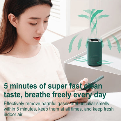 A8 Home Portable Air Purifier (Green) - Air Purifiers & Accessories by buy2fix | Online Shopping UK | buy2fix