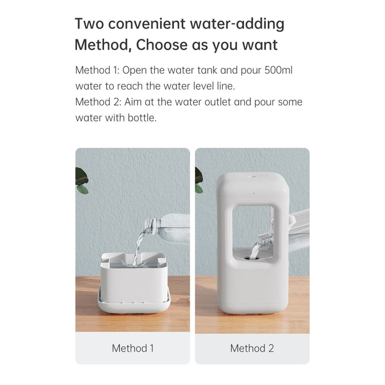 W08 Anti-Gravity Water Drop Humidifier Home Desktop Sprayer (White) - Air Purifiers & Accessories by buy2fix | Online Shopping UK | buy2fix