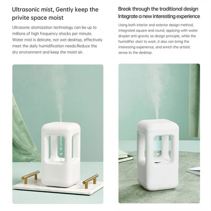 W08 Anti-Gravity Water Drop Humidifier Home Desktop Sprayer (White) - Air Purifiers & Accessories by buy2fix | Online Shopping UK | buy2fix