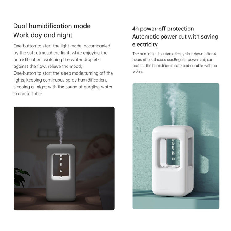 W08 Anti-Gravity Water Drop Humidifier Home Desktop Sprayer (White) - Air Purifiers & Accessories by buy2fix | Online Shopping UK | buy2fix