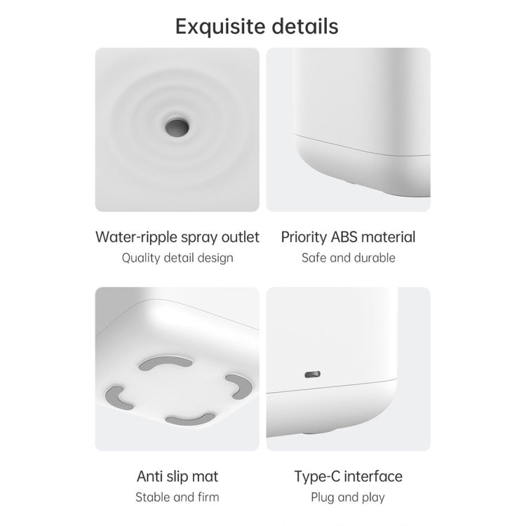 W08 Anti-Gravity Water Drop Humidifier Home Desktop Sprayer (White) - Air Purifiers & Accessories by buy2fix | Online Shopping UK | buy2fix