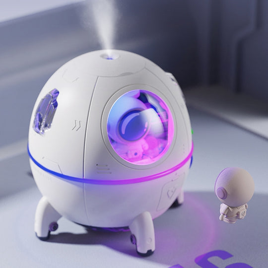 Lampe d'ambiance avec humidificateur de bureau USB à sonde lunaire