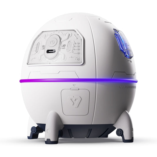 Lunar Type-C Desktop Humidifier Ambient Lamp (Grey) - Air Purifiers & Accessories by buy2fix | Online Shopping UK | buy2fix