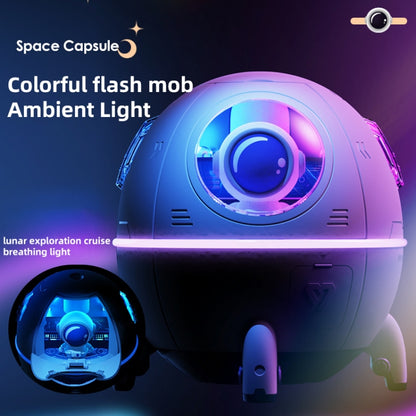 Lunar Type-C Desktop Humidifier Ambient Lamp (Purple) - Air Purifiers & Accessories by buy2fix | Online Shopping UK | buy2fix