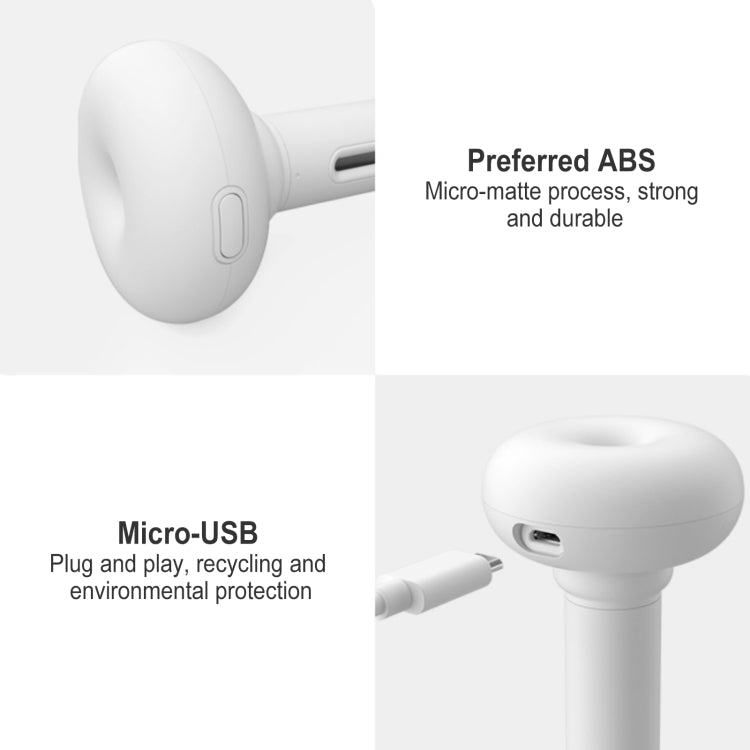 Original Xiaomi JISULIFE Portable Desktop USB Mini Silent Doughnut Humidifier,Upgraded Version(White) - Air Purifiers & Accessories by Xiaomi | Online Shopping UK | buy2fix