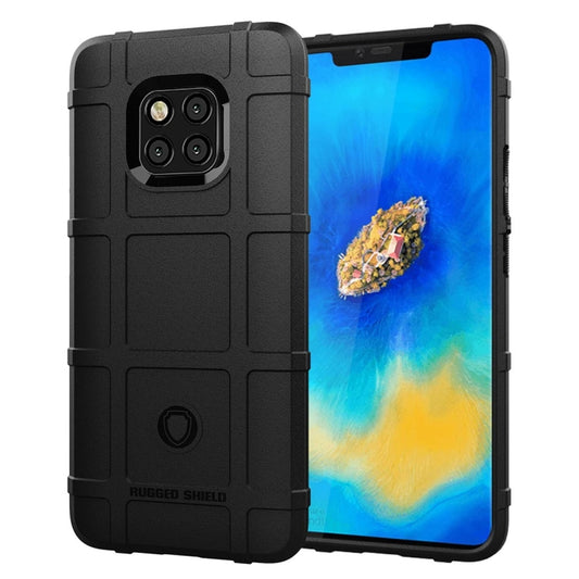 Shockproof Full Coverage Silicone Case for Huawei Mate 20 Pro Protector Cover (Black) - Huawei Cases by buy2fix | Online Shopping UK | buy2fix