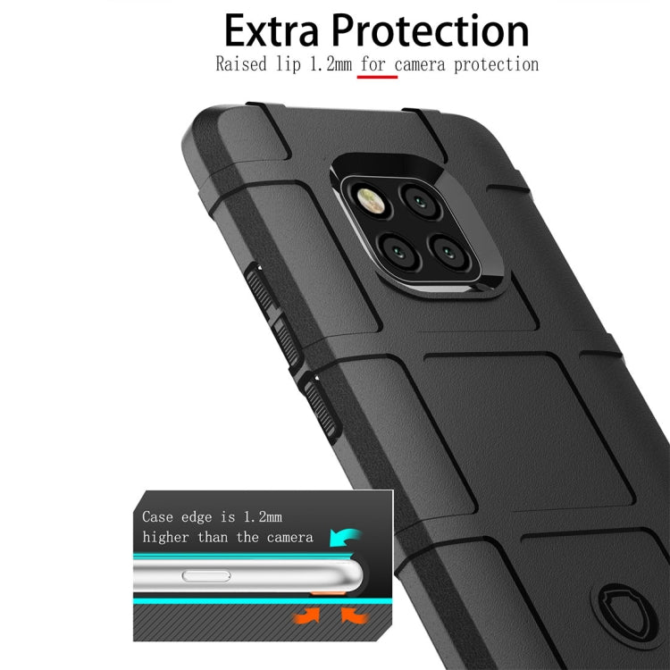 Shockproof Full Coverage Silicone Case for Huawei Mate 20 Pro Protector Cover (Black) by buy2fix
