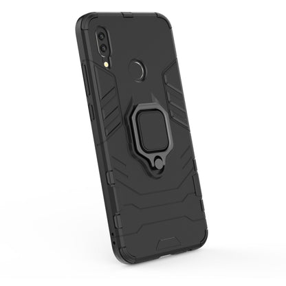 PC + TPU Shockproof Protective Case for Huawei P Smart (2019), with Magnetic Ring Holder (Black) - Huawei Cases by buy2fix | Online Shopping UK | buy2fix