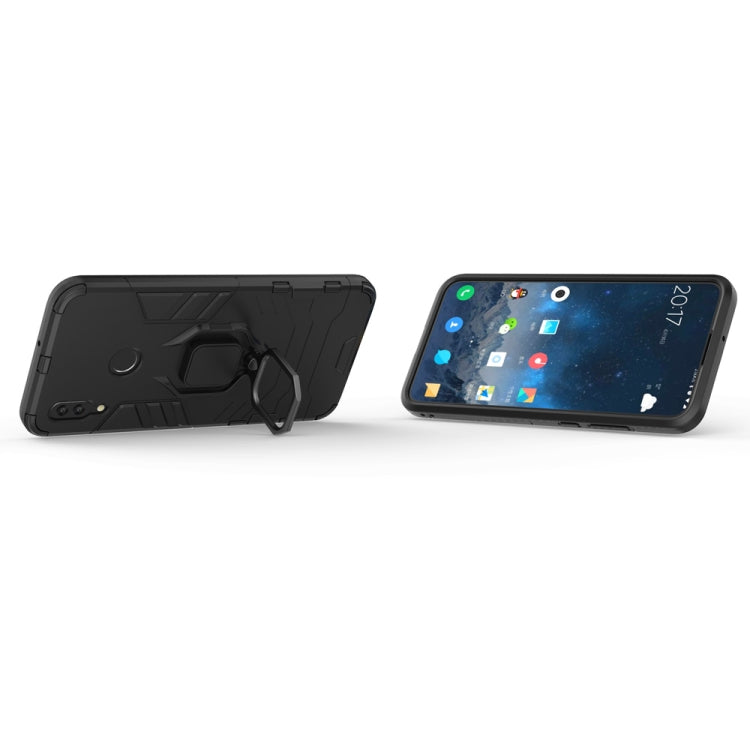 PC + TPU Shockproof Protective Case for Huawei P Smart (2019), with Magnetic Ring Holder (Black) - Huawei Cases by buy2fix | Online Shopping UK | buy2fix