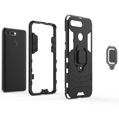 PC + TPU Shockproof Protective Case for Huawei Honor View 20, with Magnetic Ring Holder(Black) by buy2fix