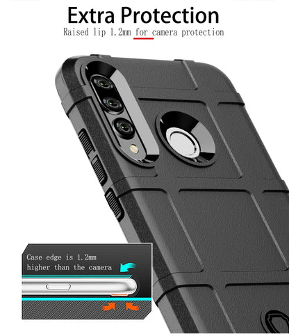 Shockproof Rugged Shield Full Coverage Protective Silicone Case for Huawei P Smart+ 2019 (Blue) - Huawei Cases by buy2fix | Online Shopping UK | buy2fix