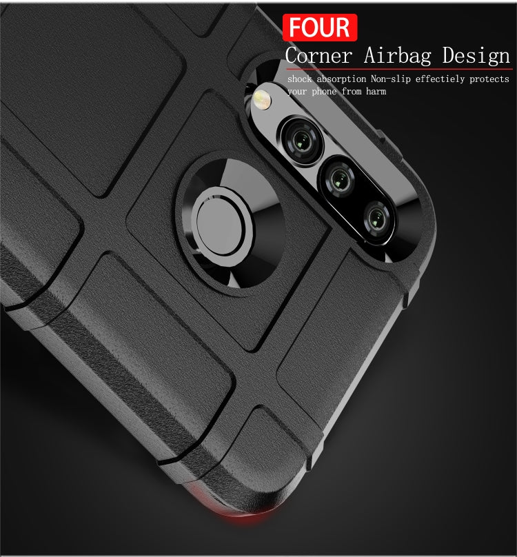 Shockproof Rugged Shield Full Coverage Protective Silicone Case for Huawei P Smart+ 2019 (Blue) - Huawei Cases by buy2fix | Online Shopping UK | buy2fix