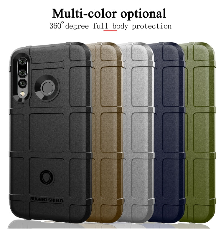 Shockproof Rugged Shield Full Coverage Protective Silicone Case for Huawei P Smart+ 2019 (Blue) - Huawei Cases by buy2fix | Online Shopping UK | buy2fix