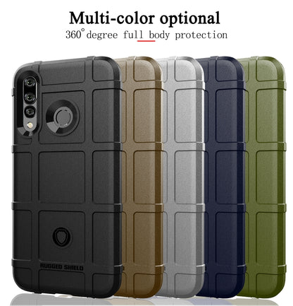 Shockproof Rugged Shield Full Coverage Protective Silicone Case for Huawei P Smart+ 2019 (Blue) - Huawei Cases by buy2fix | Online Shopping UK | buy2fix